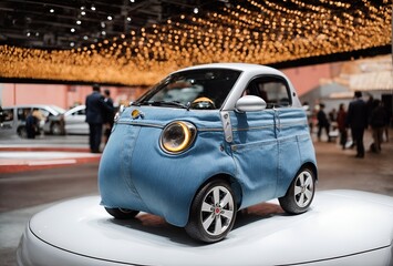 a cute car designed to look like a pair of jeans