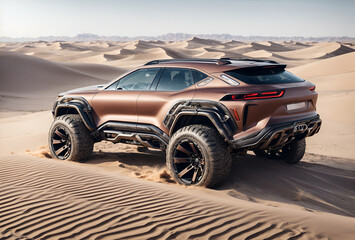 a car designed to suit the desert environment