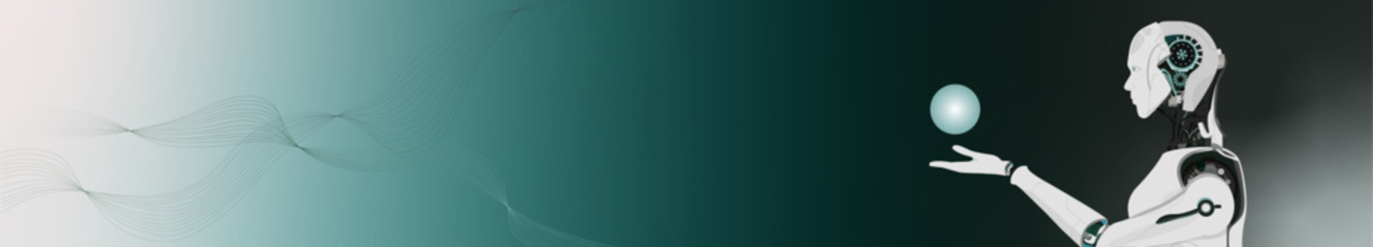 Ai Robot Banner design, background, metaverse, meta, verse, grapic, Virtual Space