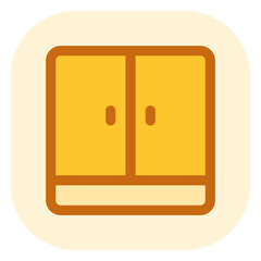 Editable cupboard, cabinet, vector icon. Part of a big icon set family. Perfect for web and app interfaces, presentations, infographics, etc