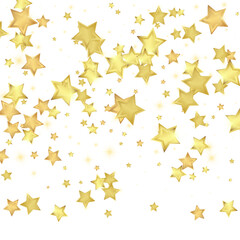Magic stars vector overlay.  Gold stars scattered