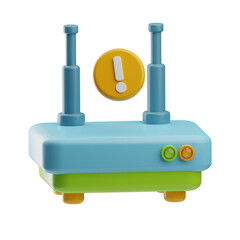device repair Router Device 3d illustration