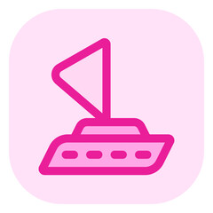 Editable sailboat vector icon. Vehicles, transportation, travel. Part of a big icon set family. Perfect for web and app interfaces, presentations, infographics, etc