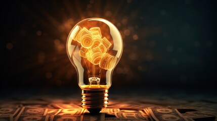 Budget and financial planning concepts with executives or CFO forecasting income and expenses.