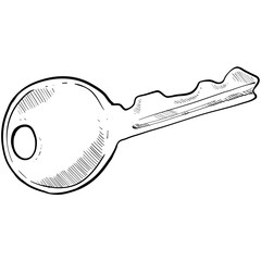 key handdrawn illustration