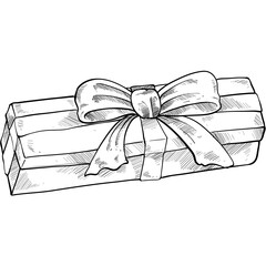 gift box handdrawn illustration