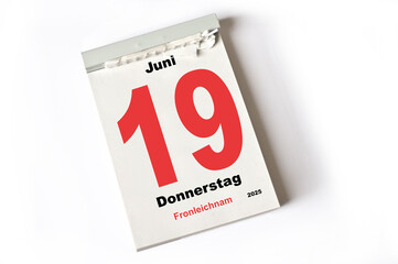  19 . Juni 2025 Fronleichnam