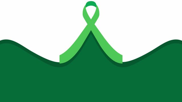January is Glaucoma Awareness Month. short animation video with green ribbon.
