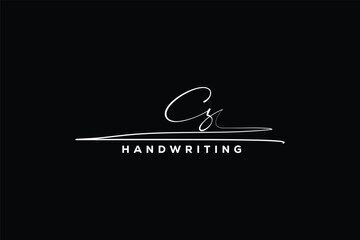 CZ initials Handwriting signature logo. CZ Hand drawn Calligraphy lettering Vector. CZ letter real estate, beauty, photography letter logo design. - obrazy, fototapety, plakaty