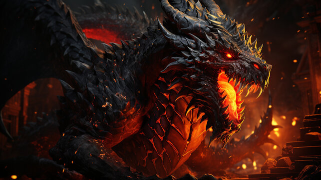 Fantasy. Drago. Ai generated.