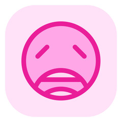 Editable weary, tired face vector icon. Part of a big icon set family. Perfect for web and app interfaces, presentations, infographics, etc