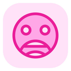 Editable scared, shocked, petrified face vector icon. Part of a big icon set family. Perfect for web and app interfaces, presentations, infographics, etc