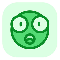 Editable surprised, astonished, shocked face vector icon. Part of a big icon set family. Perfect for web and app interfaces, presentations, infographics, etc