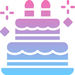 Birthday cake icon