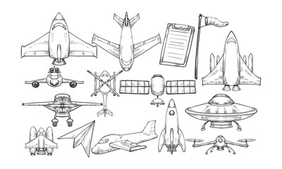 Aerospace Engineering handdrawn collection