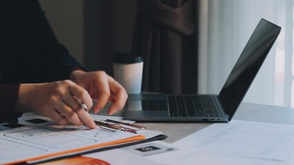 Programmer and Developer coding software application.