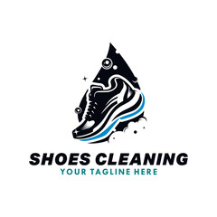 Obraz premium Shoes Cleaning Logo Design Template