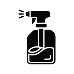 An amazing icon of water spray bottle, cleaning spray bottle vector design