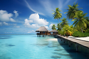beach resort, maldives. 