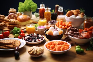 Easter food background