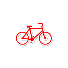 Bicycle icon isolated on transparent background