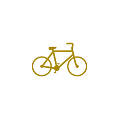 Fototapeta premium Bicycle icon isolated on transparent background