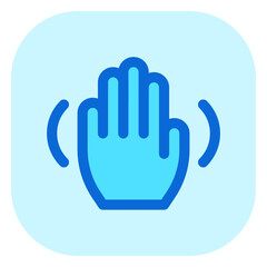 Editable hand gesture wave vector icon. Part of a big icon set family. Perfect for web and app interfaces, presentations, infographics, etc