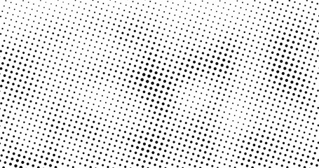 black and white dots, a black and white halftone pattern metal grid  with a white background, Black color halftone background halftone circle dotted dot cmyk background dot pattern fading dots - obrazy, fototapety, plakaty