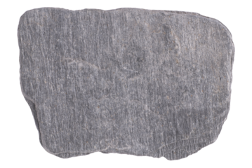 Grey gray stone in PNG isolated on transparent background