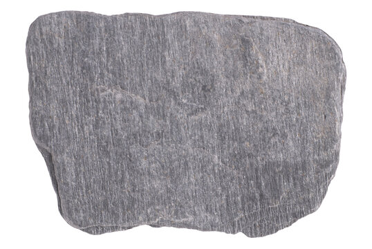 Grey gray stone in PNG isolated on transparent background