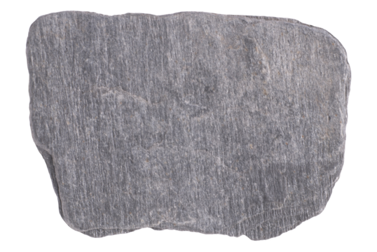 Grey gray stone in PNG isolated on transparent background