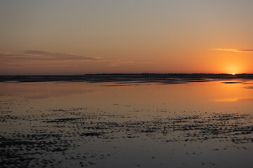 Sonnenuntergang Wattenmeer