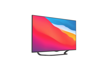 android tv angle view without shadow 3d render