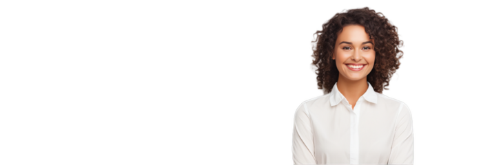 A business  woman  in white dress