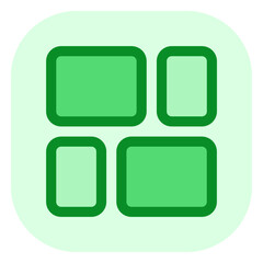 Editable vector mason grid icon. Part of a big icon set family. Perfect for web and app interfaces, presentations, infographics, etc