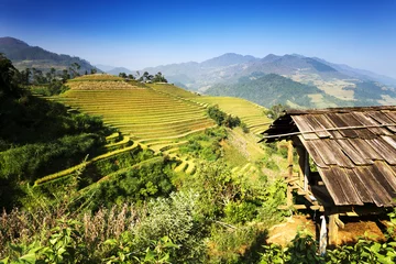 Keuken foto achterwand Mu Cang Chai Mu Cang Chai’s sheer rice terraces were sculpted over centuries of small-scale cultivation. Each season brings its own charm.