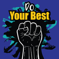 Motivational qoutes hand lettering illustration 