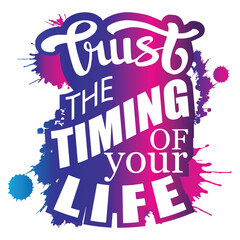 Motivational qoutes hand lettering illustration 