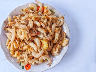 Shrimp seafood which has lots of vitamins