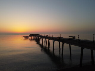 sunrise at the pier