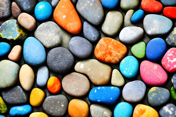 a stone background. Generative AI