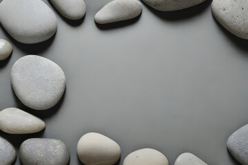 a stone background. Generative AI