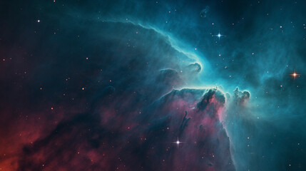 Obraz na płótnie Canvas Cosmic Dreamscape: Nebulaic Bliss, generative ai