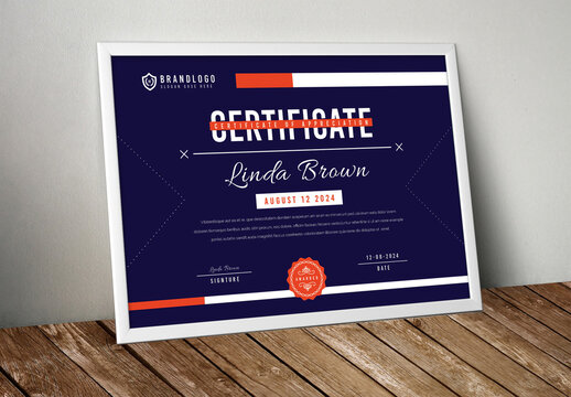 Clean Certificate Template