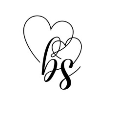 A hand-drawn signature logo design template	