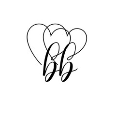 A hand-drawn signature logo design template	