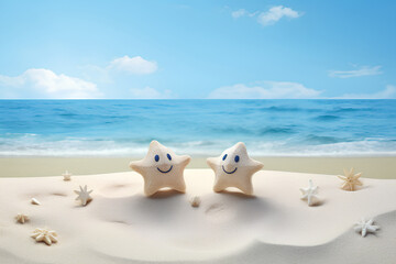 Obraz premium 可愛い星の砂たち