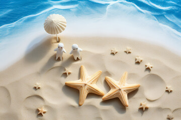 Fototapeta na wymiar 可愛い星の砂たち