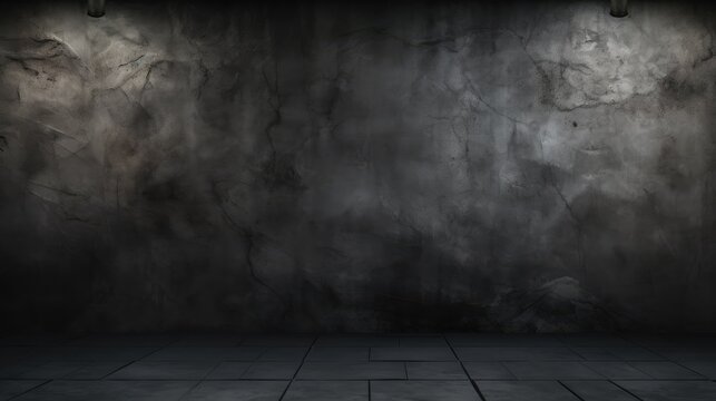 Dark Wall Background. Generative AI