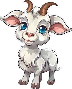 Transparent Goat cartoon